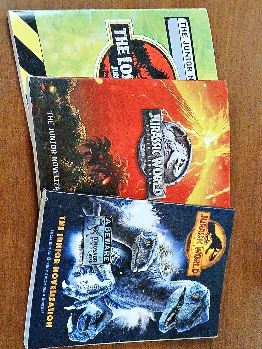 Jurassic Park / World Junior Novelization Lot Book Set Movie Based 🎬 🦕